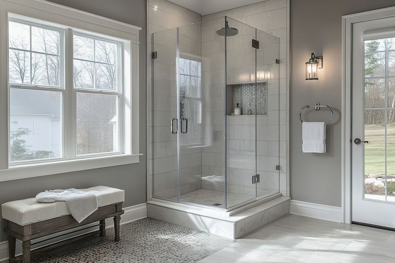 Elegant Frameless Shower Enclosure