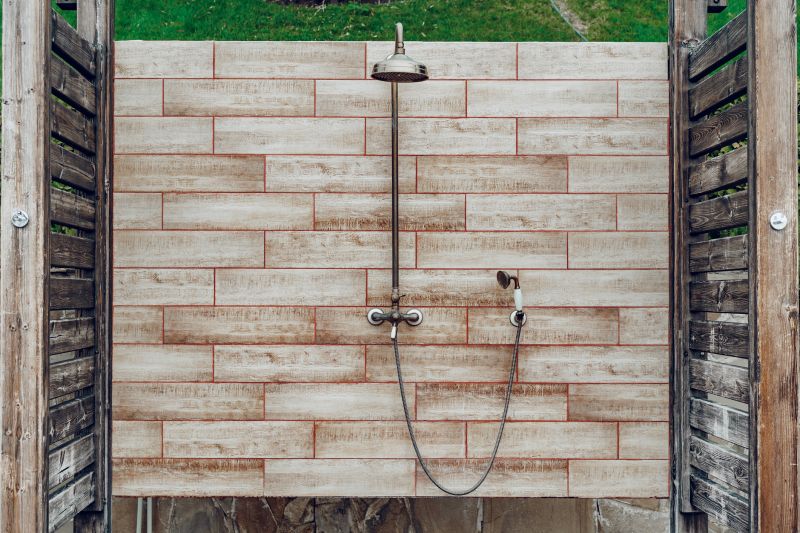 Close-up of a Modern Shower Panel